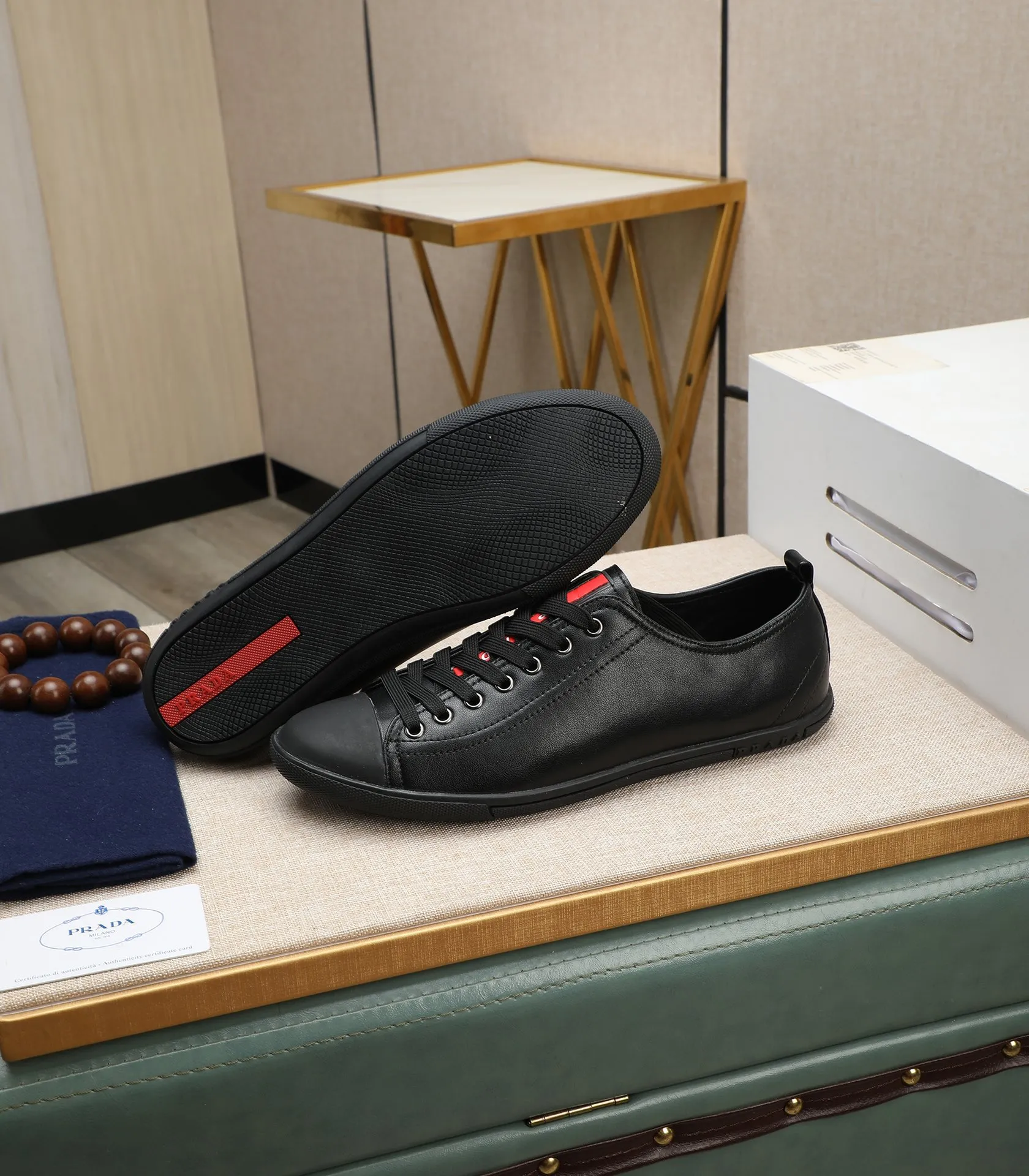 Men's men's shoes💰440🌹🌹[PRADA—Prada] 2024 latest model🙈original replica! 👟👟👟The uppers are made of top-notch workmanship from Italy🇮🇹Imported calfskin❗️Genuine leather lining@Suitable for travel, the original version has an enlarged engraved sole, making it suitable for all kinds of travel, showing low-key luxury. Let quality speak for itself. Color: Size: 38-44